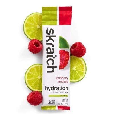 SKR Sport Hydration Drink Mix, Raspberry Limeaid (Caffeine) 22g