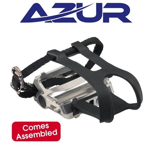 Pedal - Rapid+ - Toeclip &amp; Straps 9/16&quot; - Silver