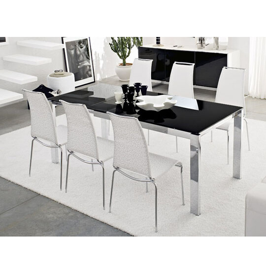 F TAVOLO BARON CB4010-R130 PIANO VETRO