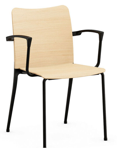 I REPETITA WOOD 4 LEGS WITH ALUMINIUM ARMS