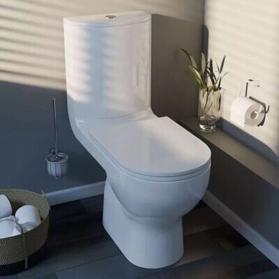 Spülrandlos Wc Toilette Stand komplett Spülkasten Keramik Mit sitz Senkrecht