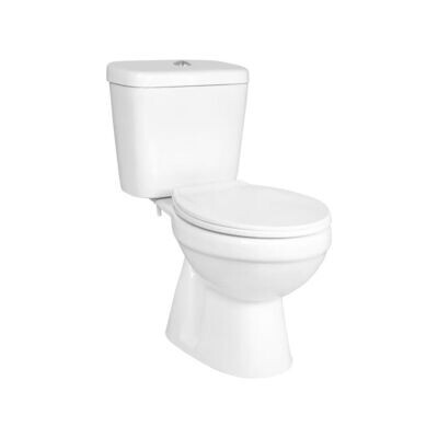 Stand Wc Toilette komplett set mit Spülkasten KERAMIK WC-Sitz Deckel Toilette Senkrecht