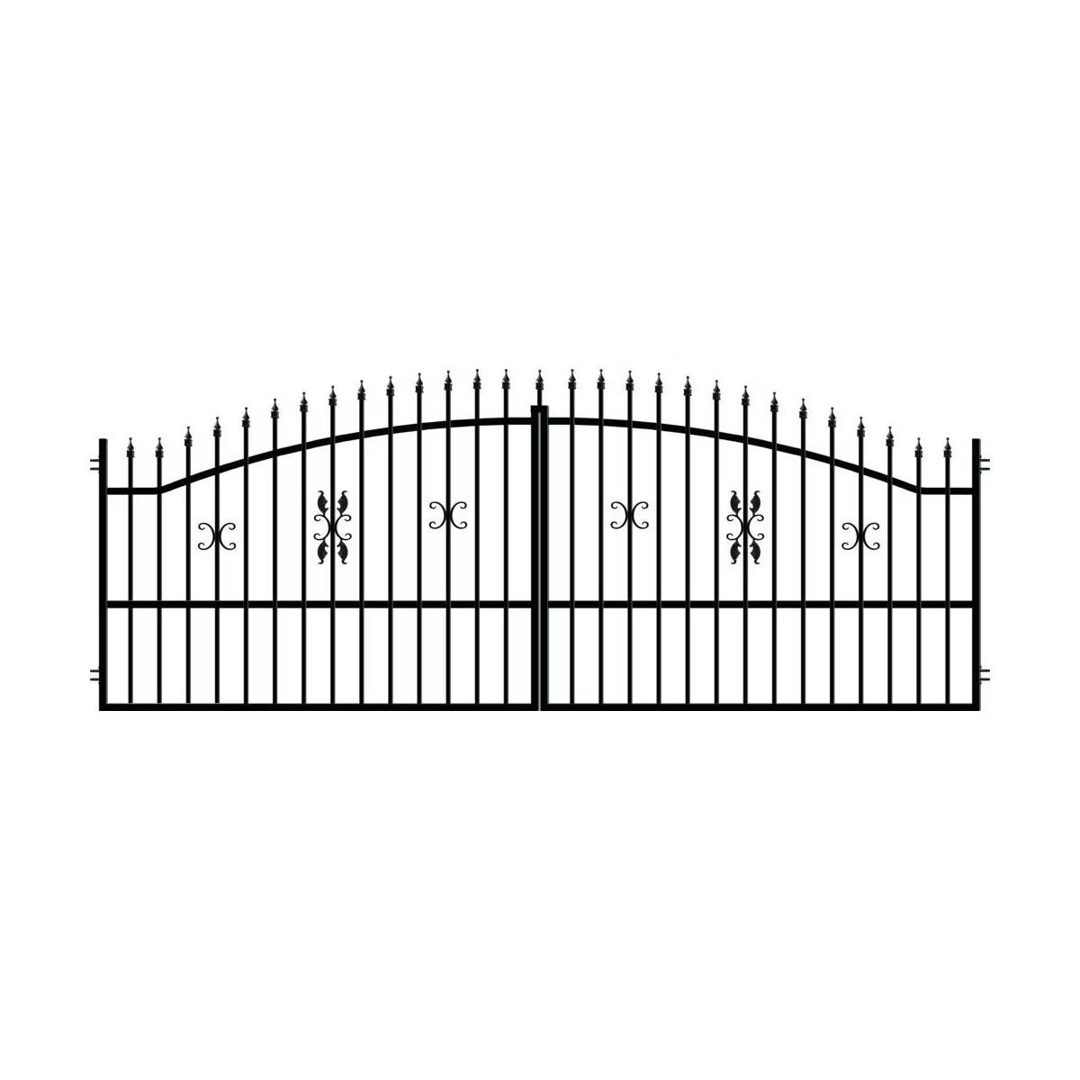 Zaun Zaunelemente Metallzaun Gartenzaun Zaunfeld Einfahrtstor Schmiedezaun Tor 300 x 150- M2 Zaun Zaunelemente Metallzaun Gartenzaun Zaunfeld Einfahrtstor Schmiedezaun Tor 300 x 150- M2