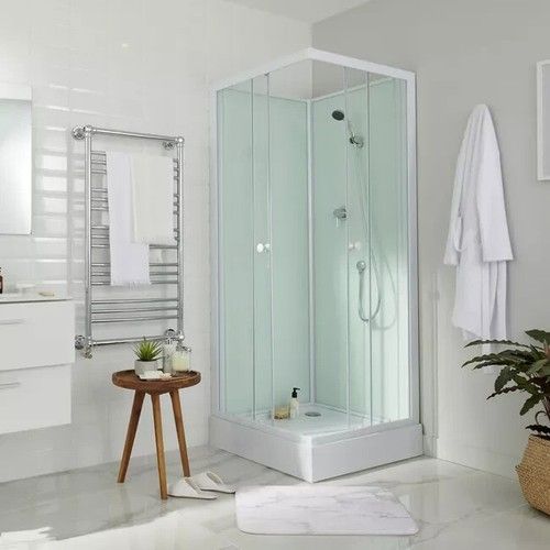 Duschtempel Fertigdusche Duschkabine glas komplett dusche 80 x 80 x 200 cm Weiß Duschtempel Fertigdusche Duschkabine glas komplett dusche 80 x 80 x 200 cm Weiß