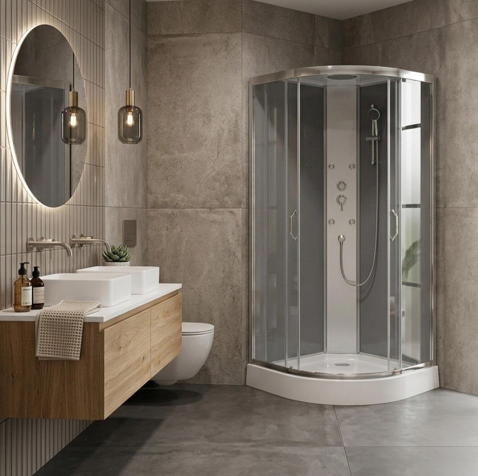 Duschtempel Fertigdusche Duschkabine komplettdusch Wanne 90 x90 x 215 cm Dach Duschtempel Fertigdusche Duschkabine komplettdusch Wanne 90 x90 x 215 cm Dach
