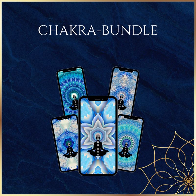 "5er-Chakra-Bundle-Blue" Handywallpaper