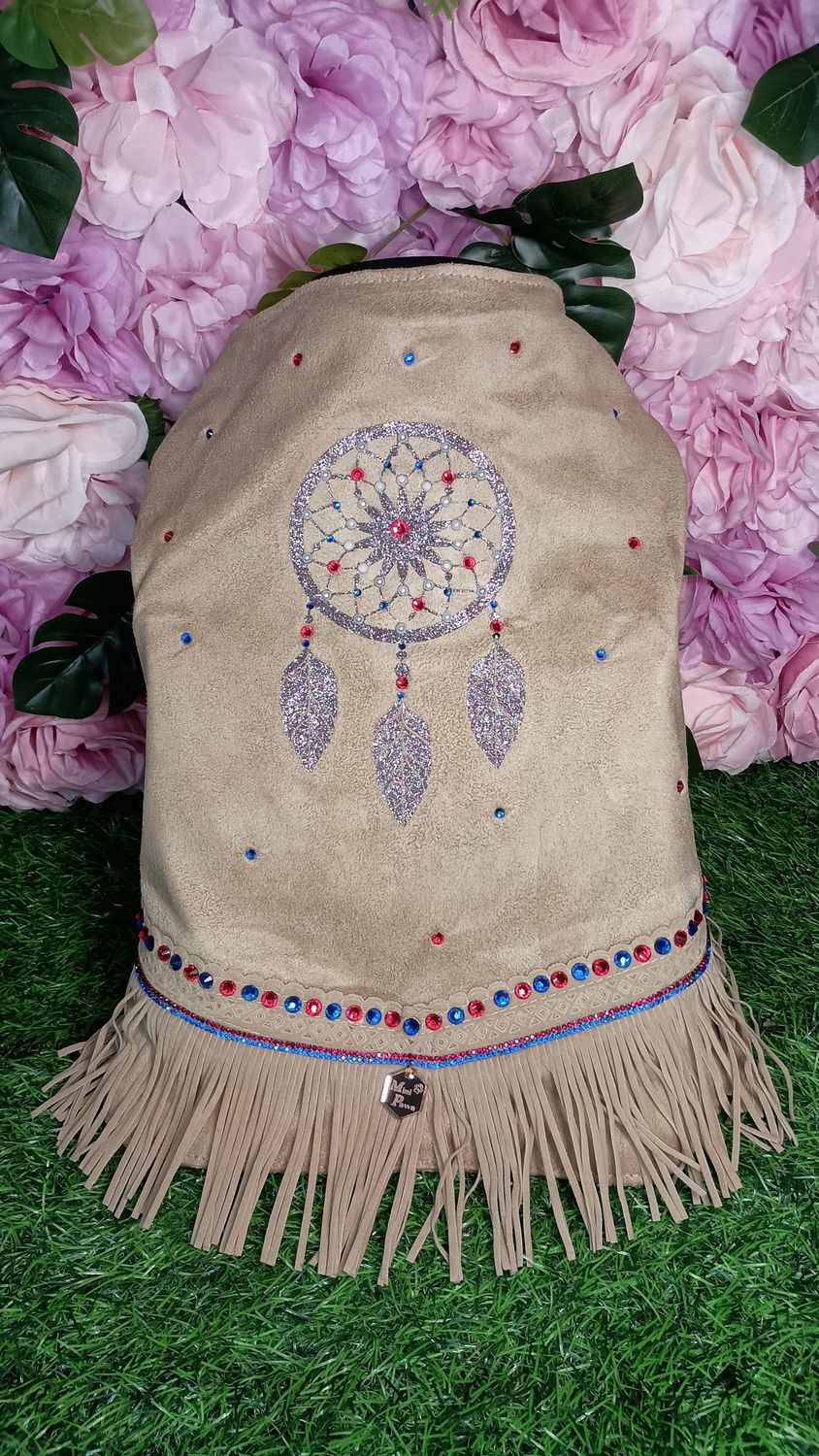 Boho Western vest in 3XL