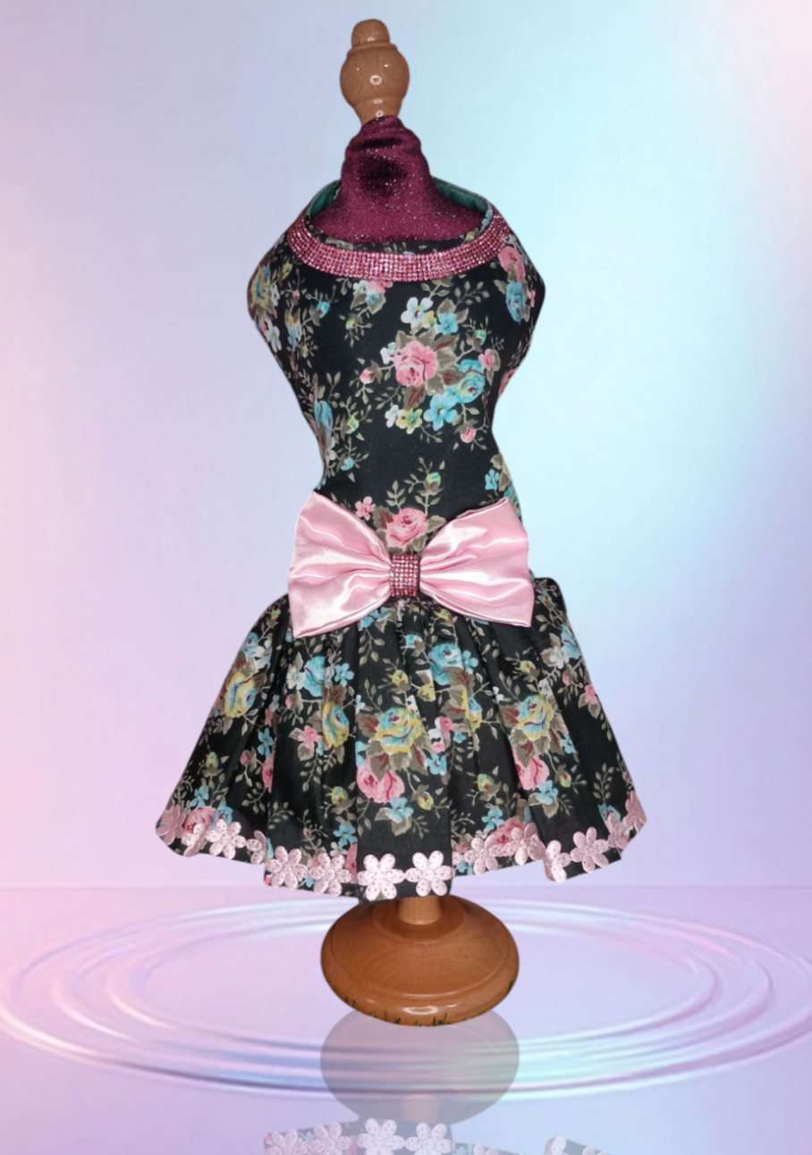 Black floral 