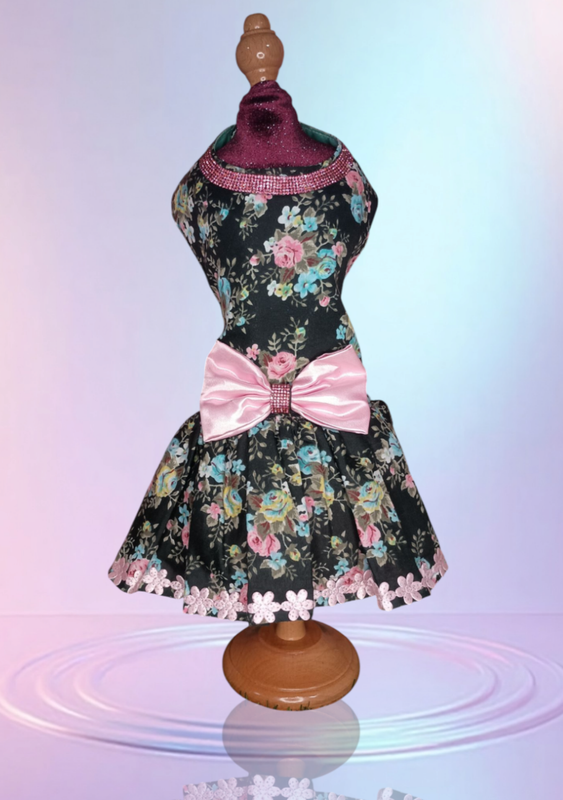 Black floral 