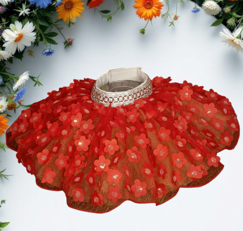 Red Flower bouquet tutu (L/XL)