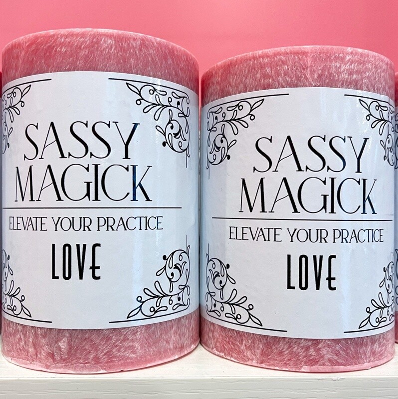 LOVE PILLAR CANDLE