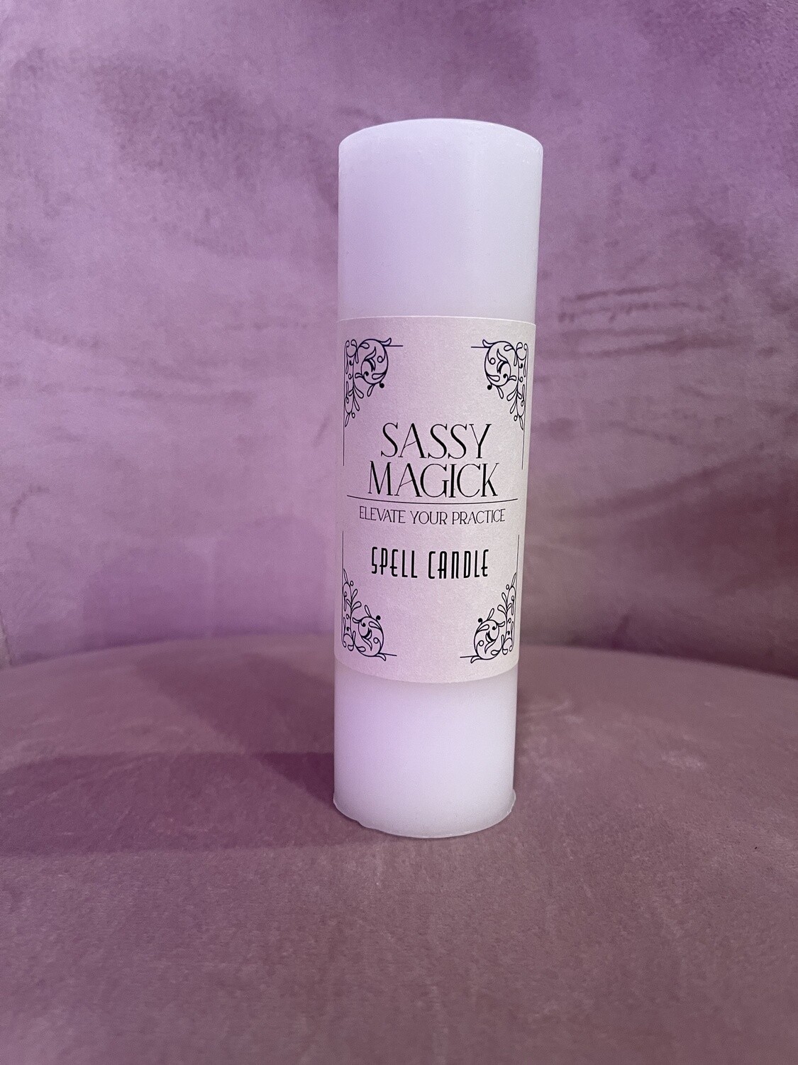 UNSCENTED PILLAR/WHITE CANDLE