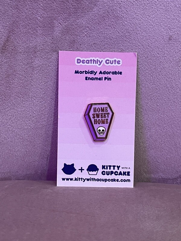 Home Sweet Home-Coffin Enamel Pin