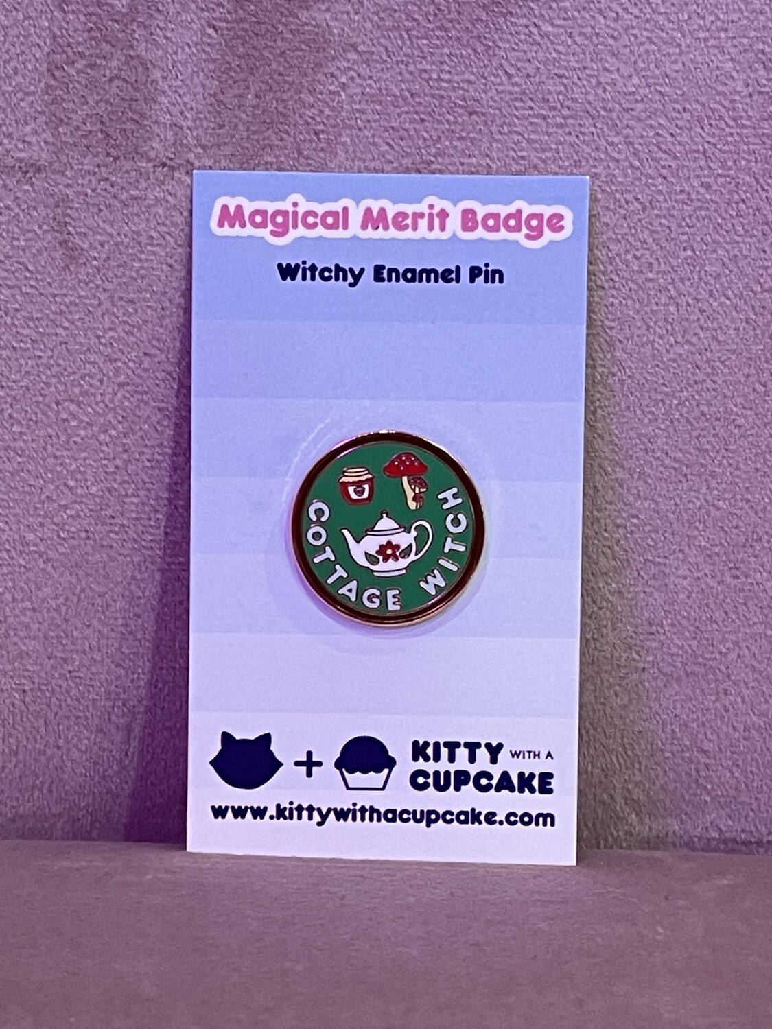 Cottage Witch Enamel Pin