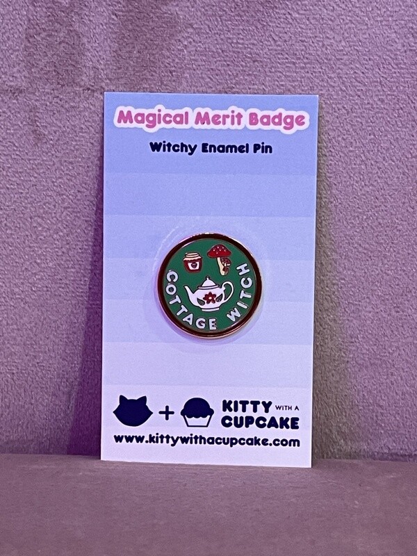 Cottage Witch Enamel Pin Cottage Witch Enamel Pin
