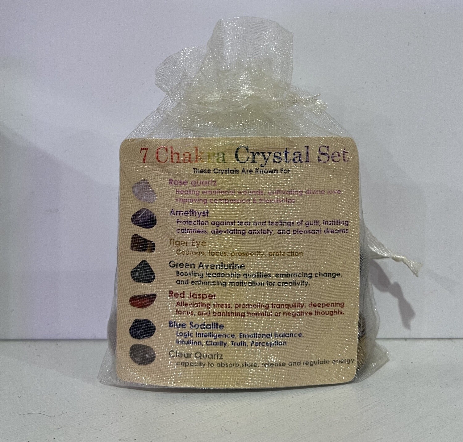 7 Chakra Crystal Set, Starters Gemstone Kit. | 1 pack