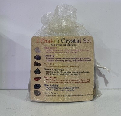 7 Chakra Crystal Set, Starters Gemstone Kit. | 1 pack