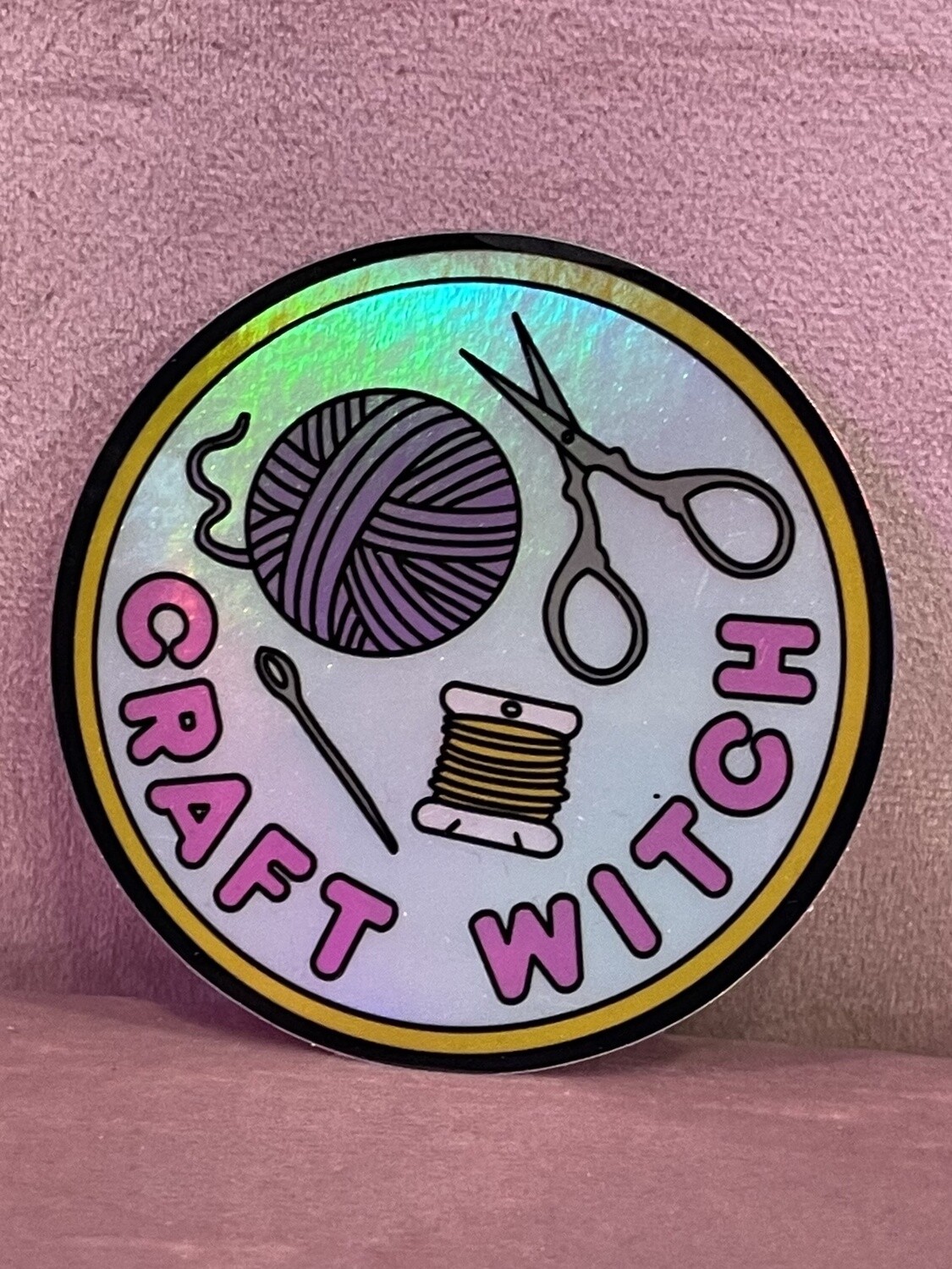 Craft Witch Holographic Sticker
