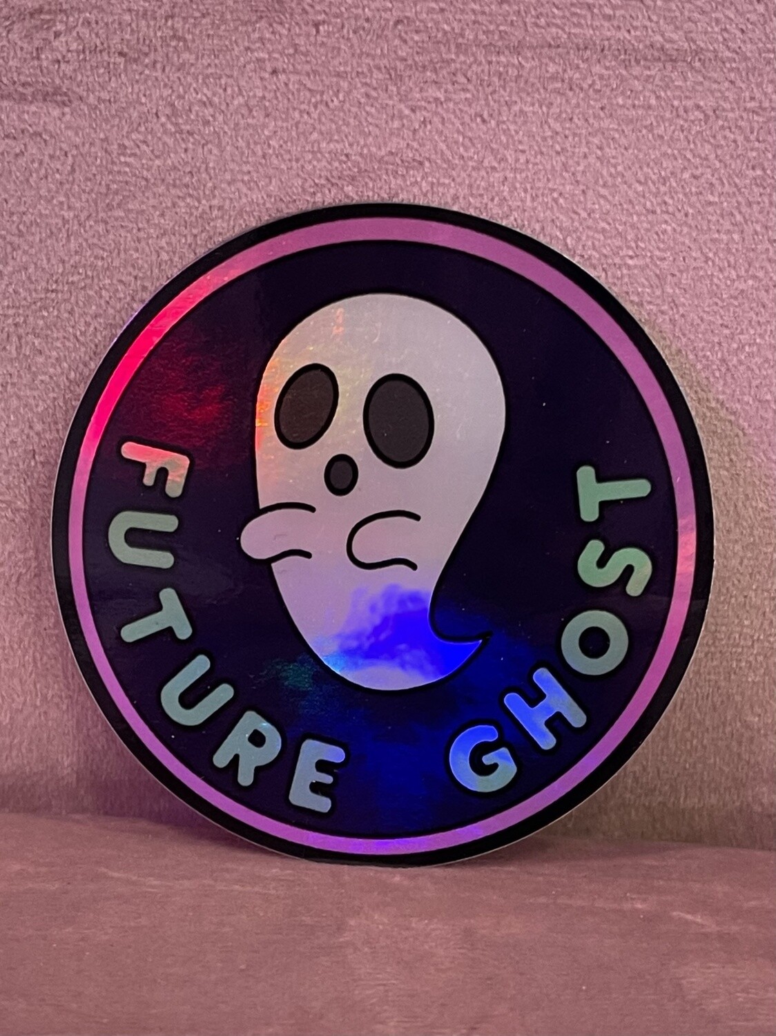 Future Ghost Holographic Sticker