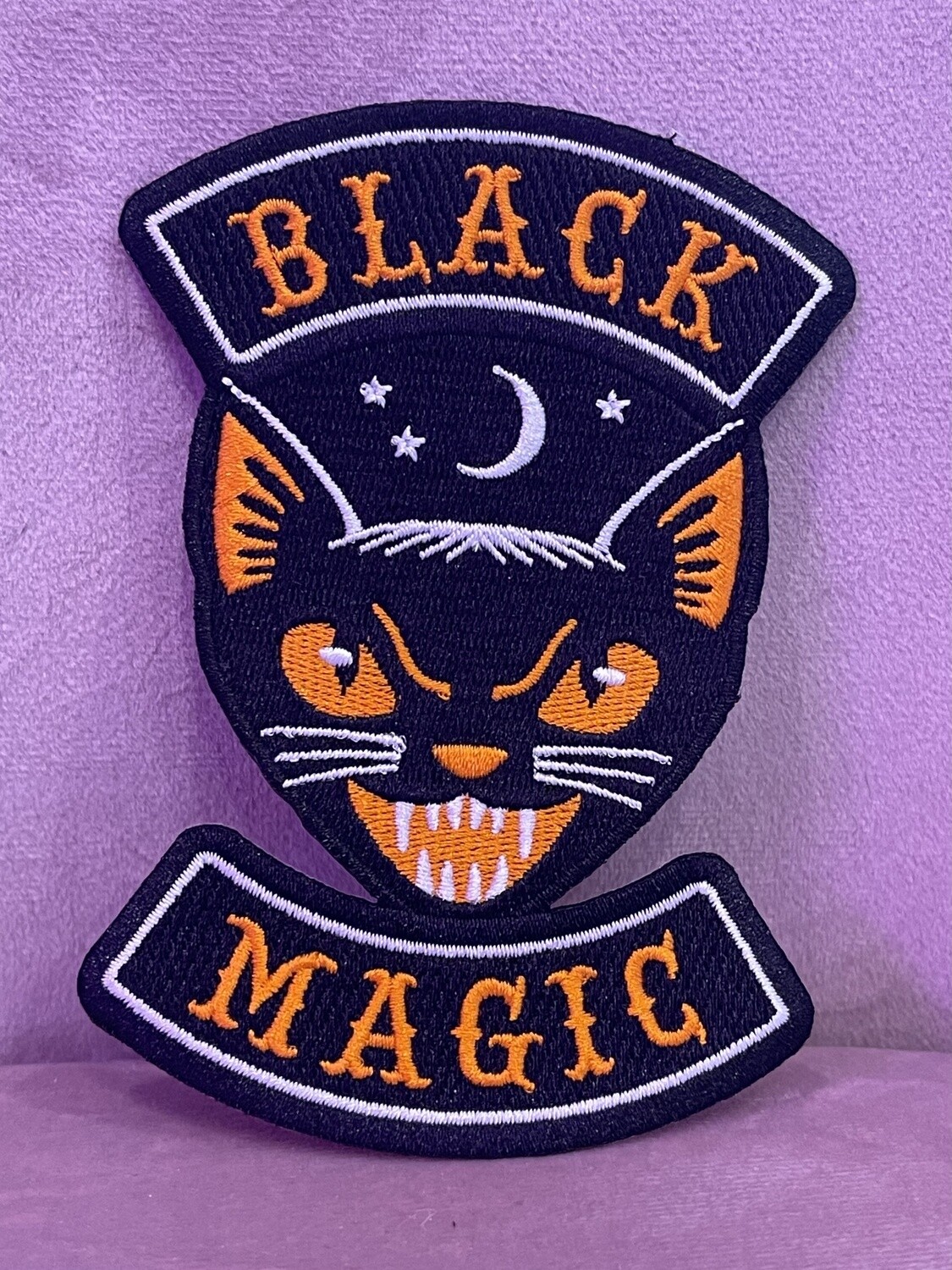 Black Magic Cat Halloween Patch