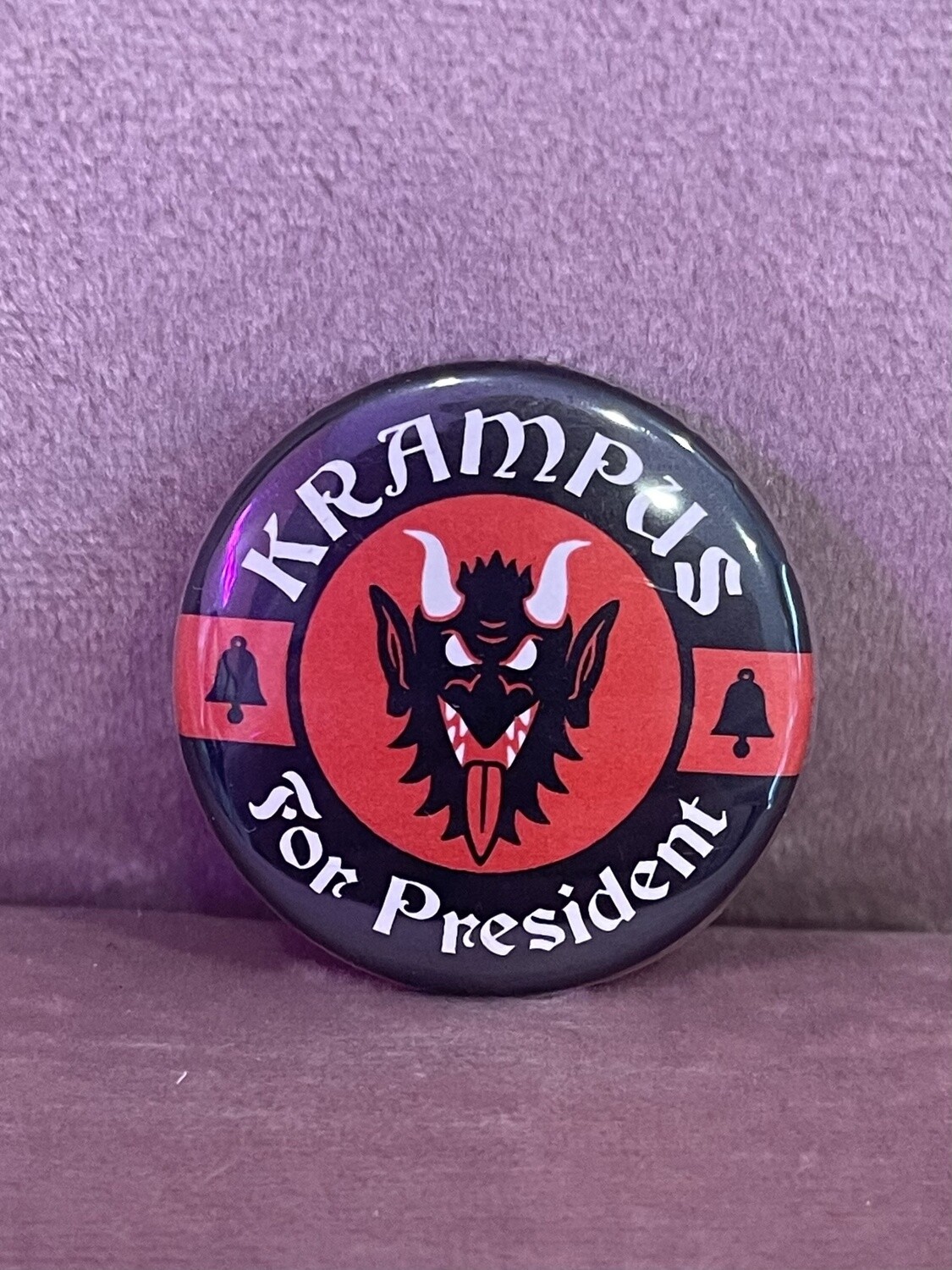 Krampus For President Campaign Button