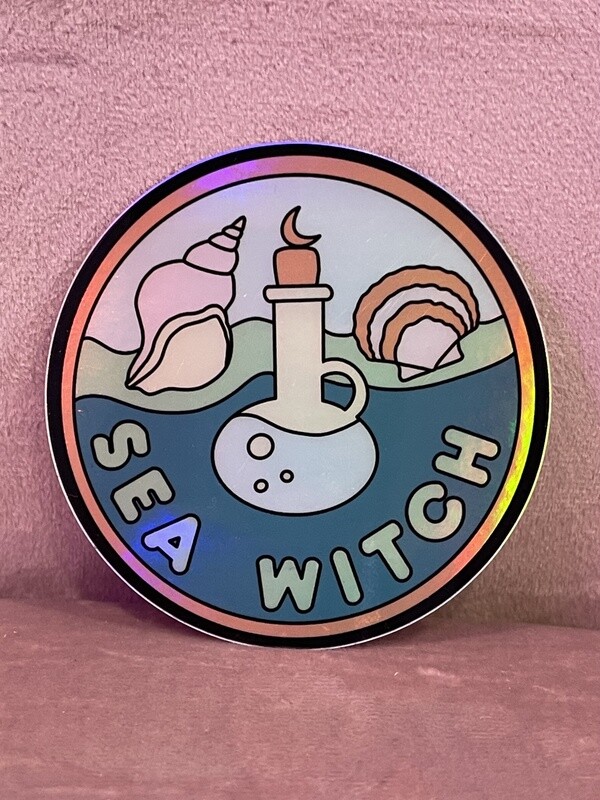 Sea Witch Holographic Sticker