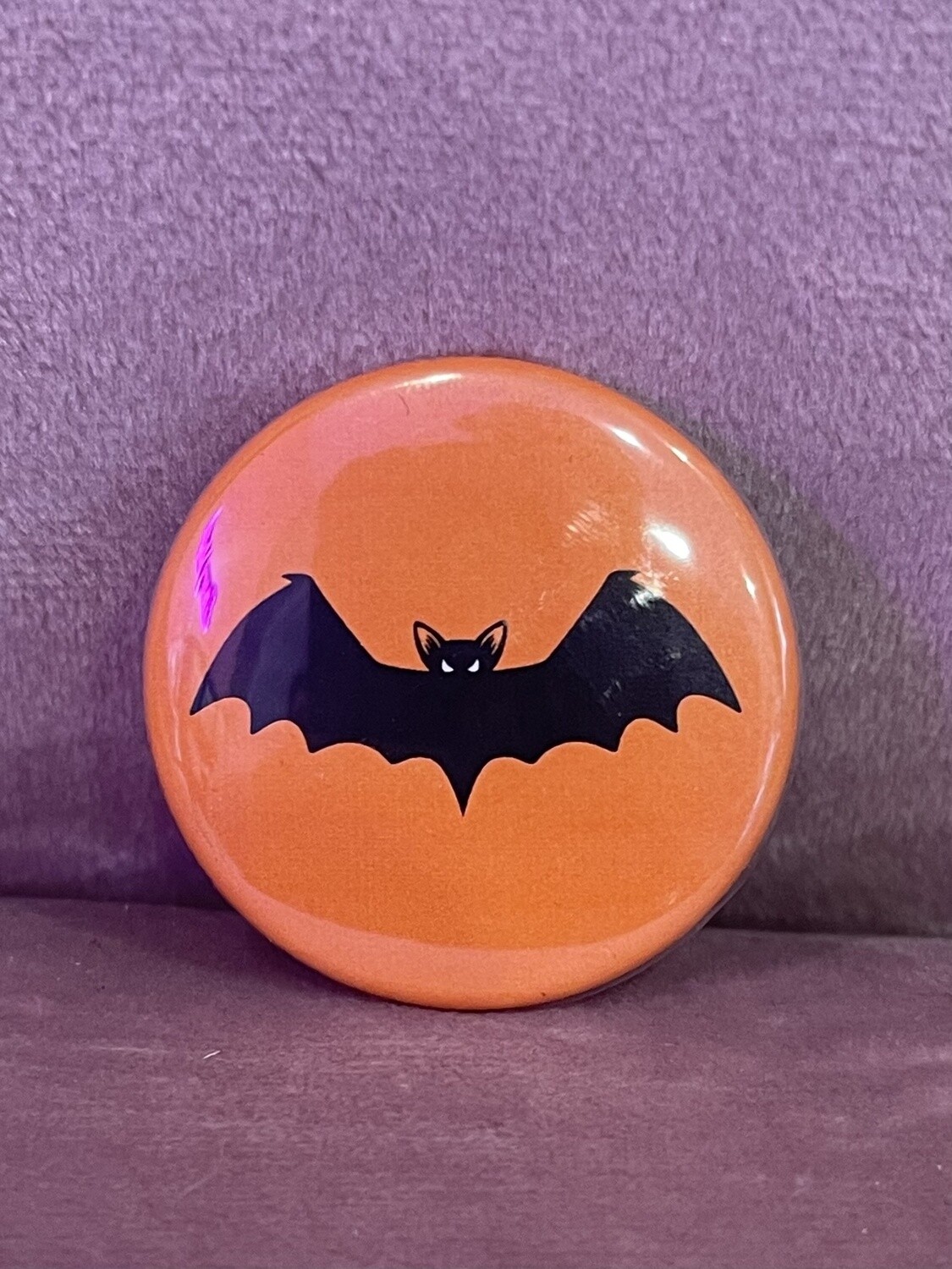 Vampire Bat Halloween Button
