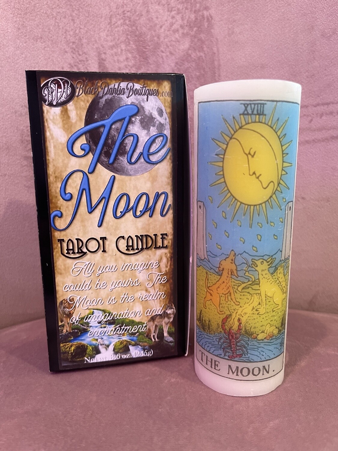 The Moon Tarot Candle