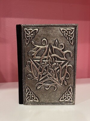 Leather Journal with Metal Pentagram 10x15cm