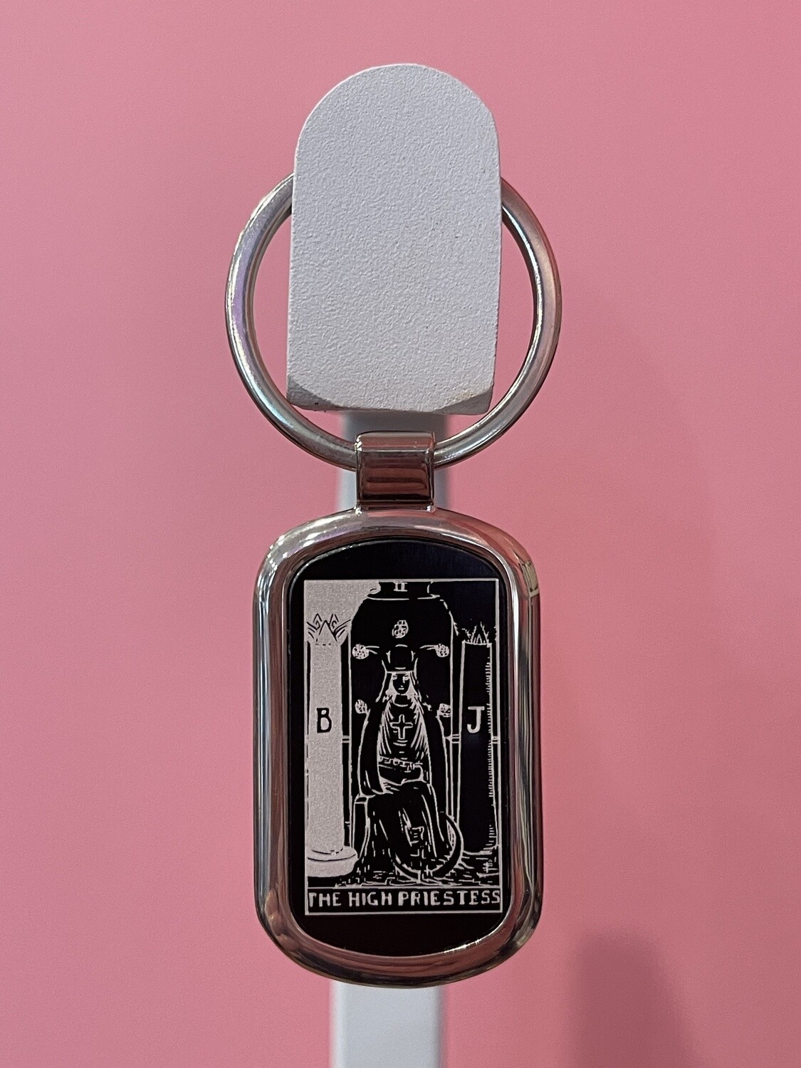 The Empress Tarot Card Engraved Key Chain