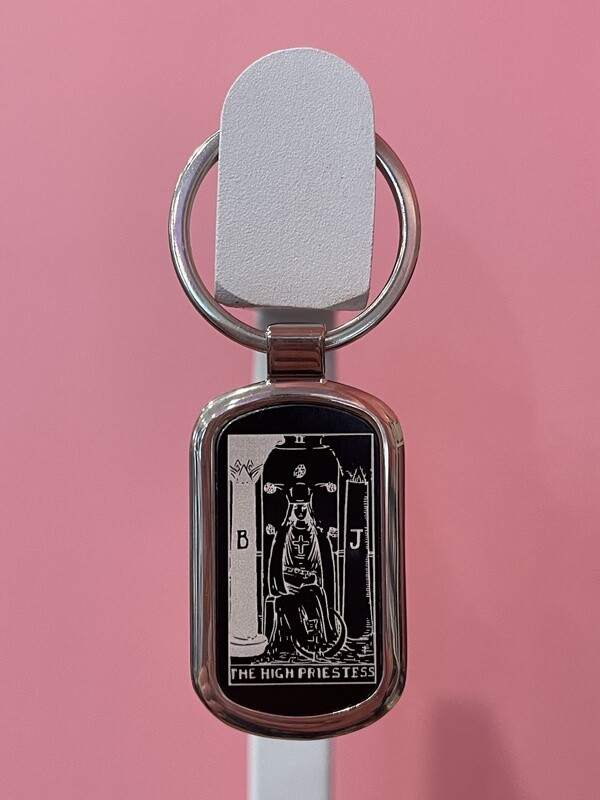 The Empress Tarot Card Engraved Key Chain
