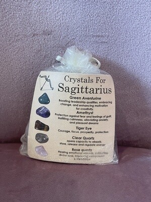 SAGITTARIUS Crystals Set ZODIAC HOROSCOPE