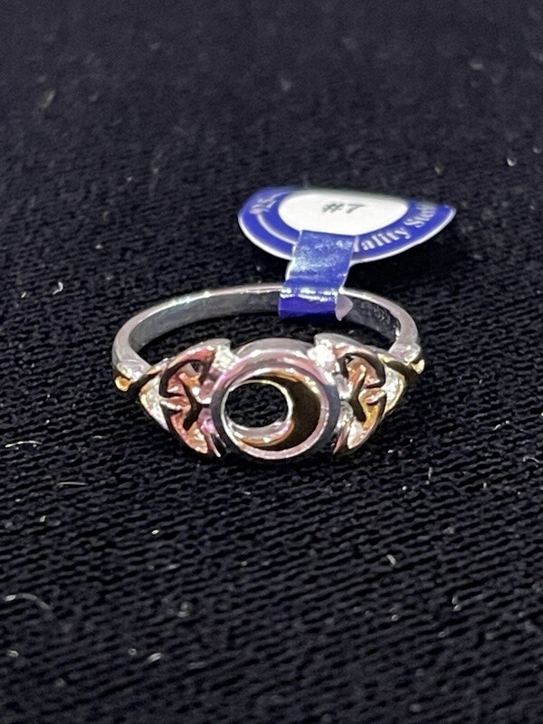 Magick Moon Three Tone Ring size 7