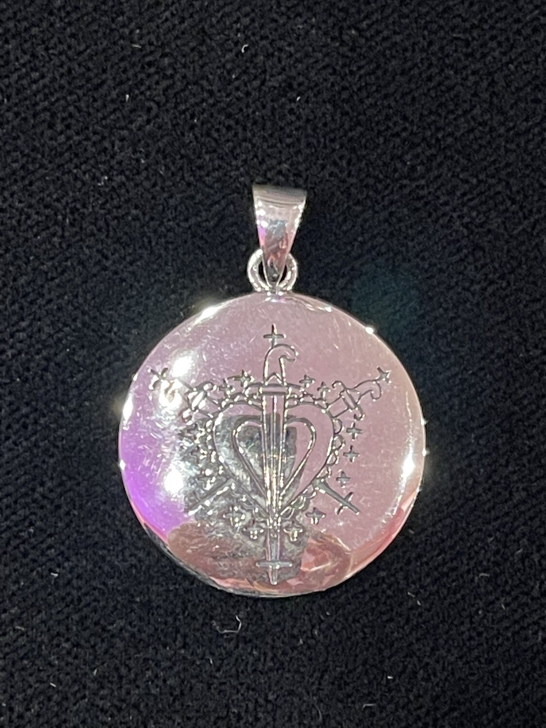 A Masterpiece of Ezili Dantor Veve ~ Sterling Silver Jewelry Pendant