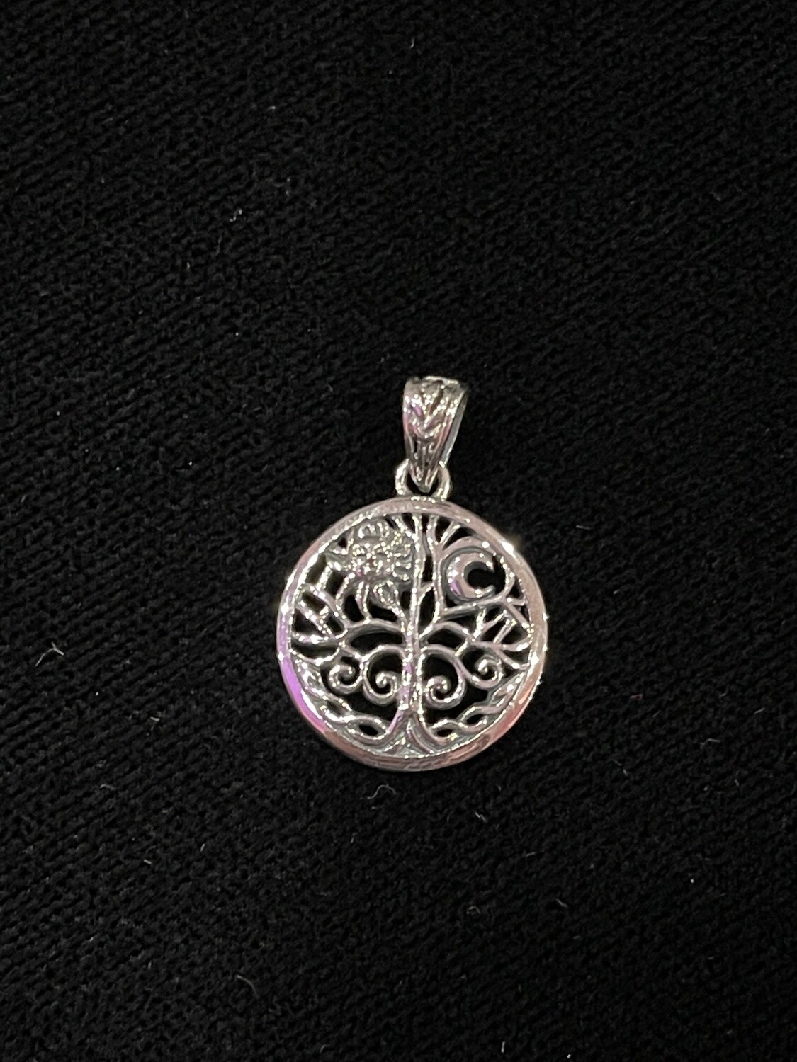Pagan & Wicca Tree of Life ~ Sterling Silver Jewelry Pendant