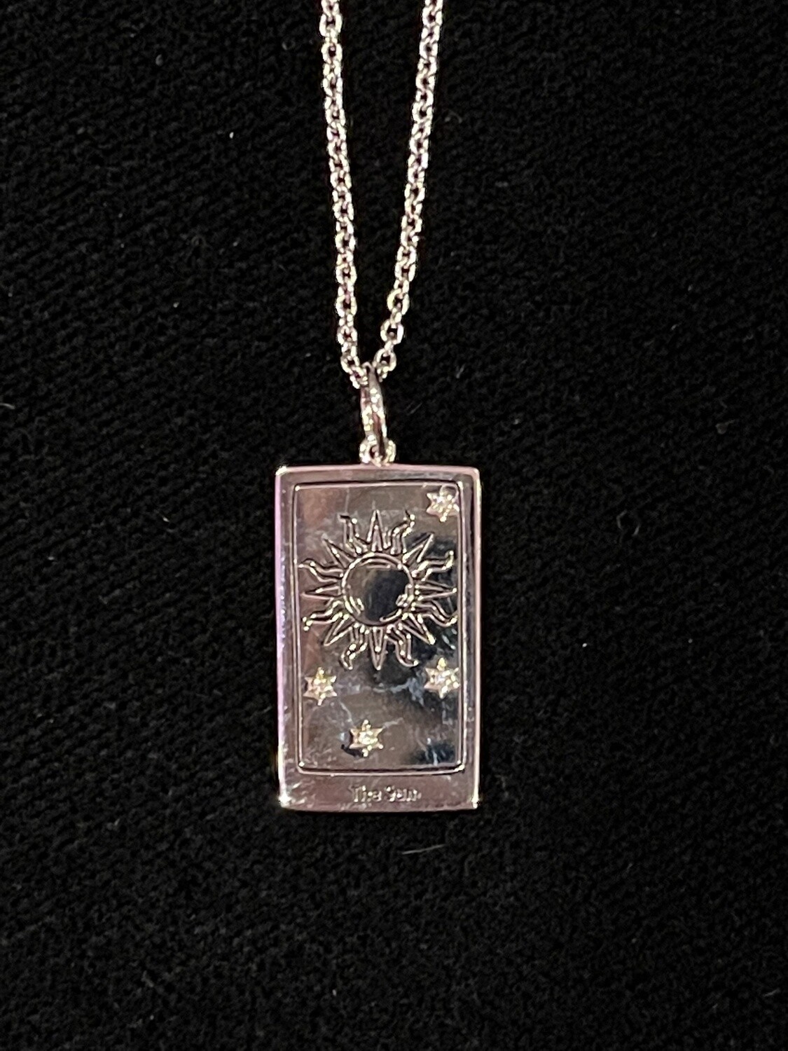Tarot Necklace - The Sun- Silver