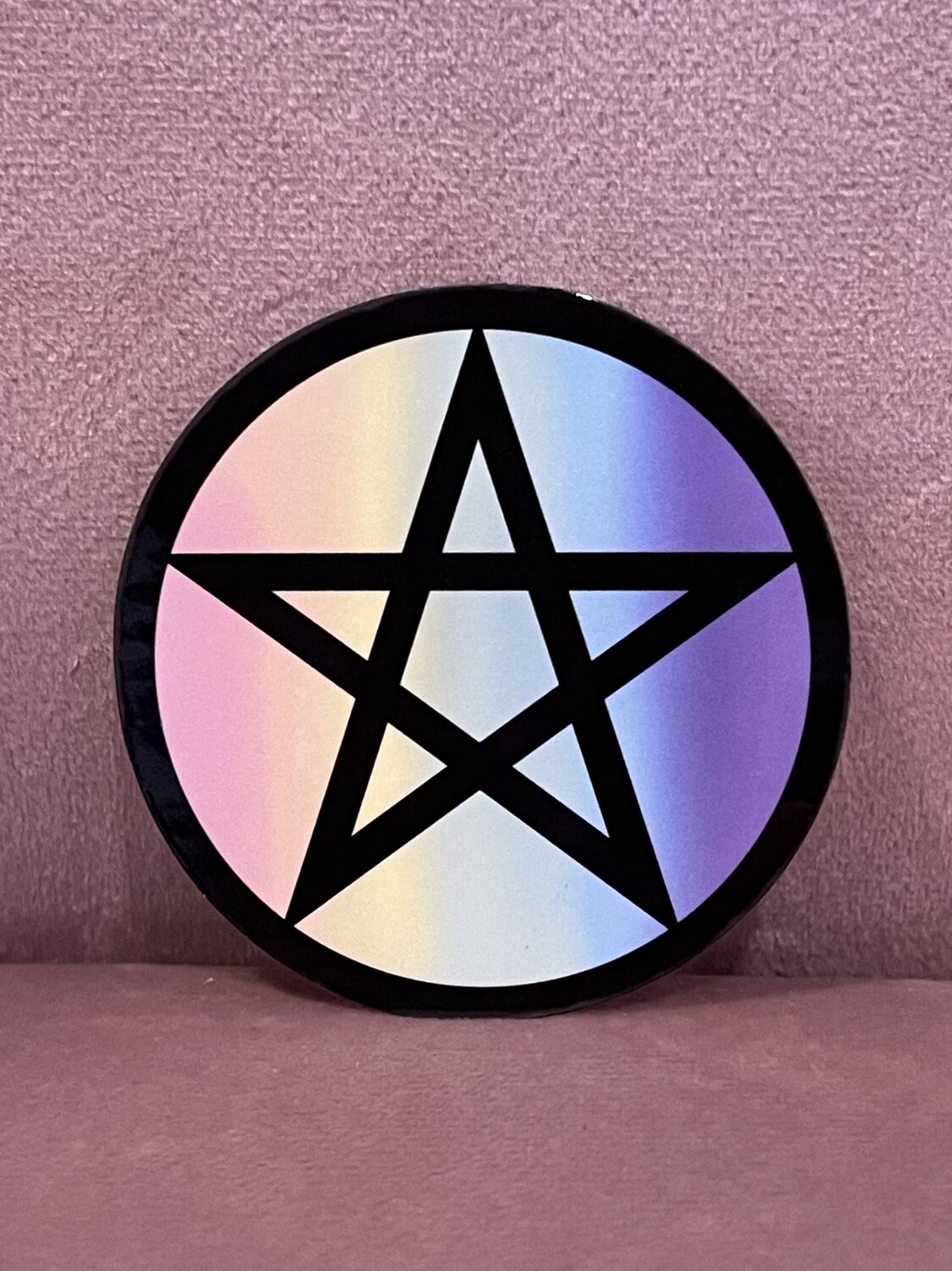 Witchy Pastel Pentacle Vinyl Sticker