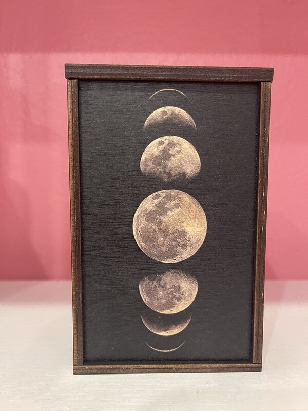 Moon Phases Full Color Tarot Card/Stash Box | 4&quot;x6&quot;