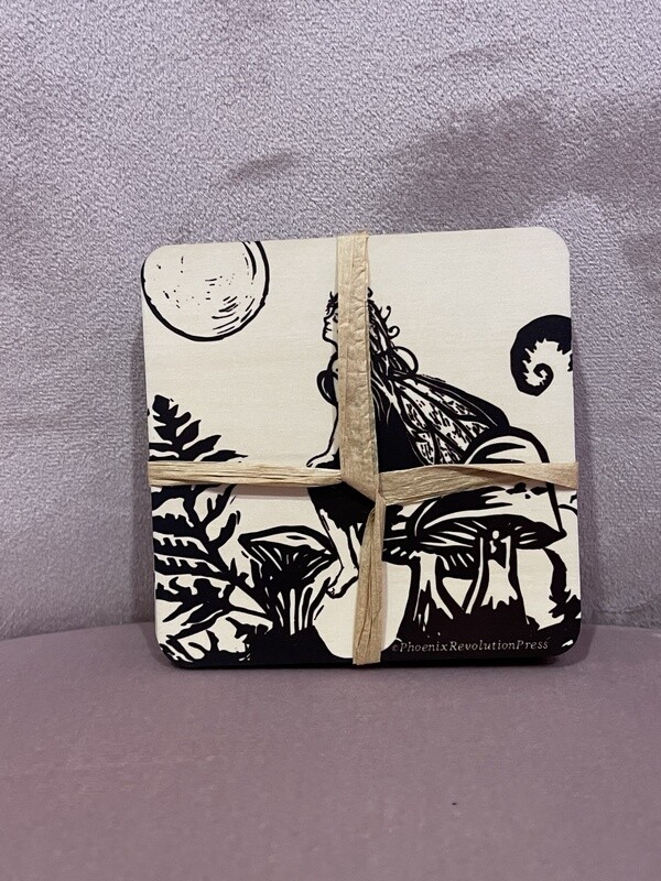 Faery Wood Coasters Set of 4