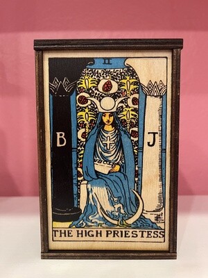 The High Priestess Tarot Stash Box