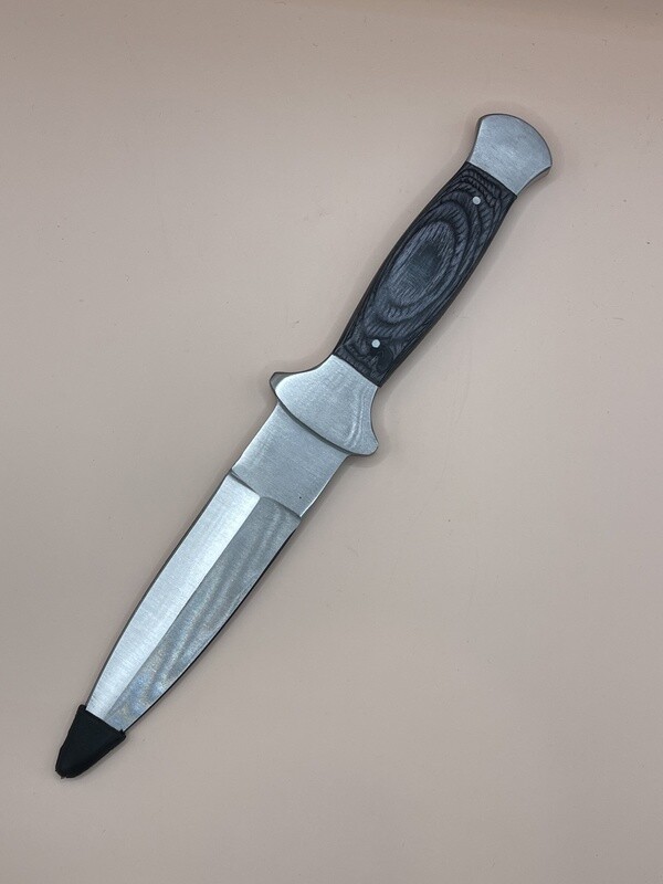 Black Faux Wooden Handled athame 9&quot;