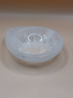 4" Selenite Drop bowl