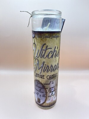 Witch's Mirror Meditation & Wisdom Conjure Candle