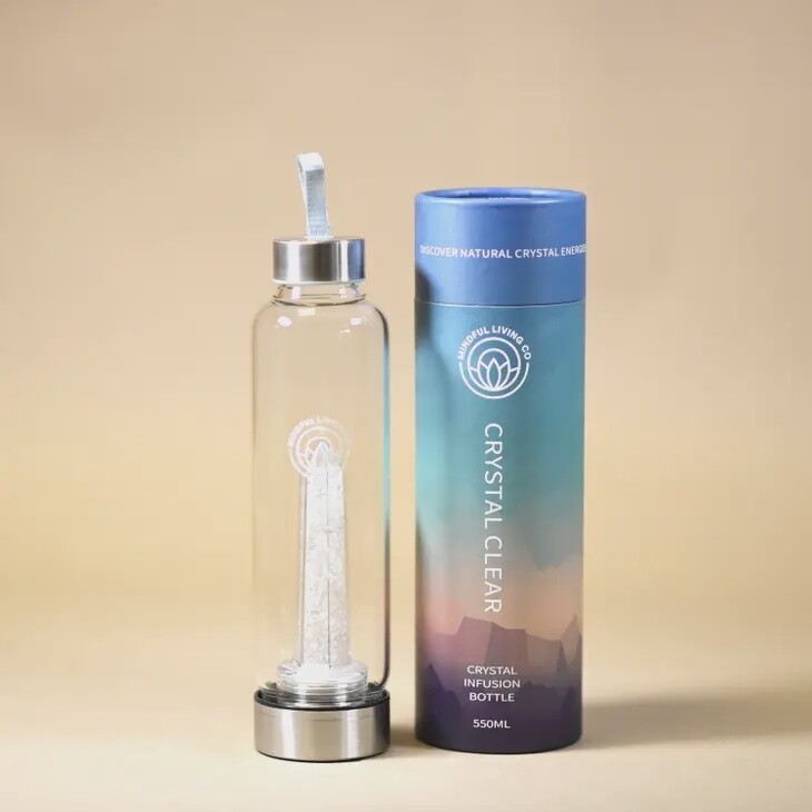 Crystal Clear Water Bottle - Clear Quartz