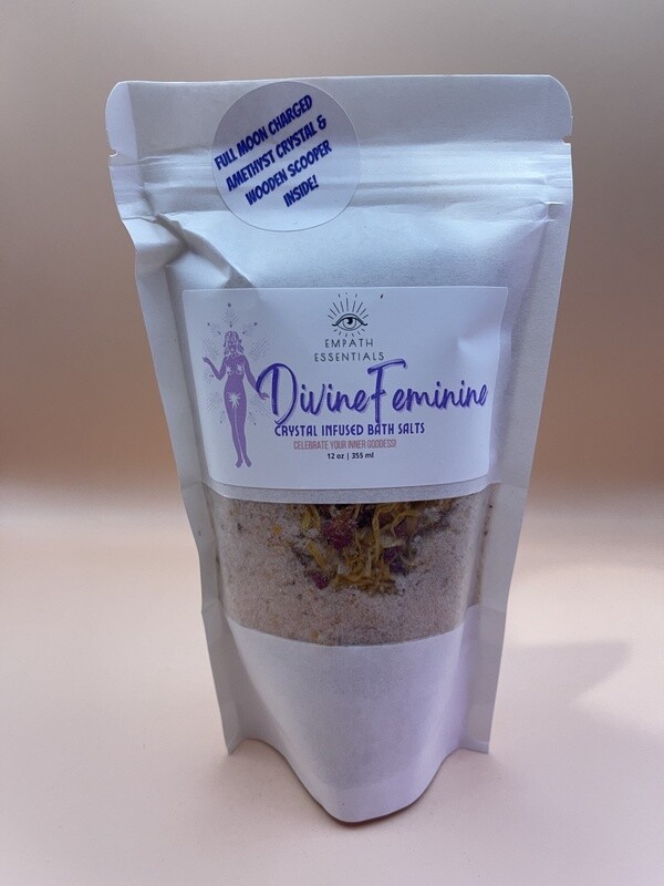 Divine Feminine Crystal Infused Goddess Bath Salts