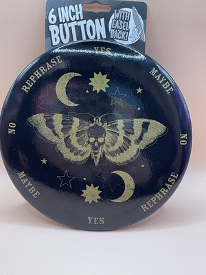 Moth Divination 6" Button