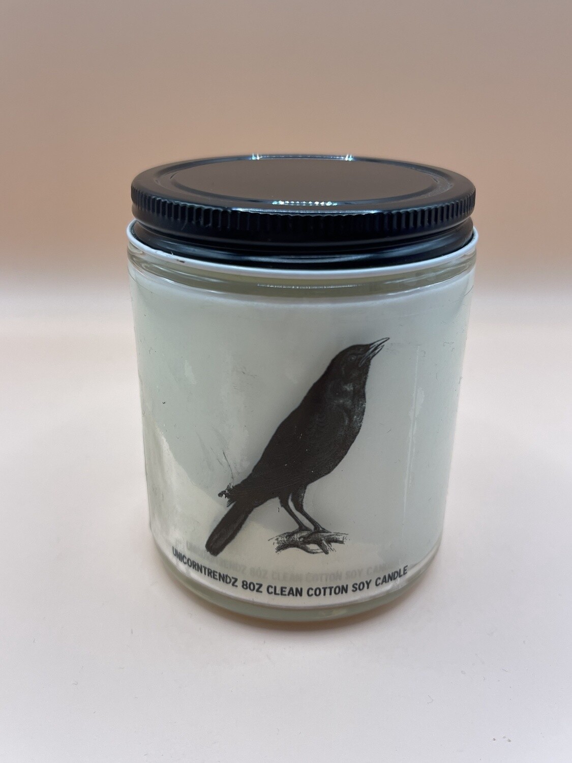 Halloween Candle Clean Cotton / 8oz / Raven