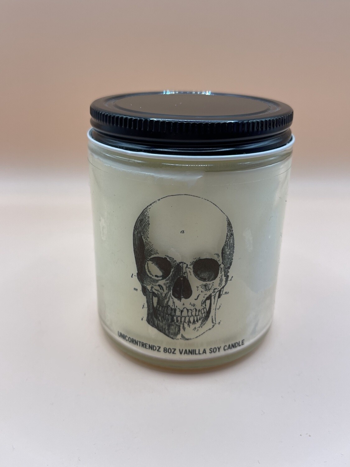 Halloween Candle Vanilla / 8oz / Skull