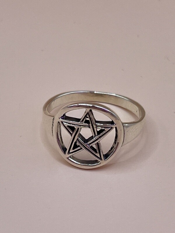 Sterling Silver Pentagram Ring