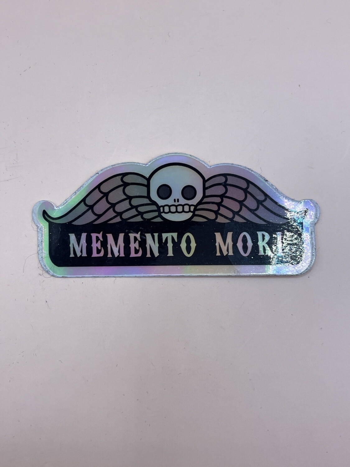 Memento Mori Holographic Sticker